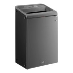 Rubbermaid® 1961628 Configure 33 Gallon Stenni Gray 1 Stream Landfill Indoor Rectangular Trash Can