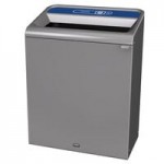 Rubbermaid® 1961628 Configure 33 Gallon Stenni Gray 1 Stream Landfill Indoor Rectangular Trash Can