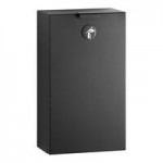Bobrick B-35639.MBLK TrimLineSeries 3 Gallon Surface-Mounted Trash Can with Matte Black Finish Bobrick B-35639.MBLK TrimLineSeries 3 Gallon Surface-Mounted Trash Can with Matte Black Finish
