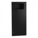 Bobrick B-35639.MBLK TrimLineSeries 3 Gallon Surface-Mounted Trash Can with Matte Black Finish Bobrick B-35639.MBLK TrimLineSeries 3 Gallon Surface-Mounted Trash Can with Matte Black Finish