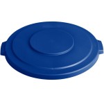 Carlisle 84103314 Bronco 32 Gallon Blue Flat Round Trash Can Lid Carlisle 84103314 Bronco 32 Gallon Blue Flat Round Trash Can Lid