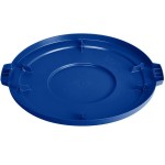 Carlisle 84103314 Bronco 32 Gallon Blue Flat Round Trash Can Lid Carlisle 84103314 Bronco 32 Gallon Blue Flat Round Trash Can Lid