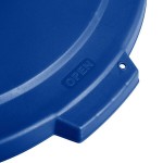 Carlisle 84103314 Bronco 32 Gallon Blue Flat Round Trash Can Lid Carlisle 84103314 Bronco 32 Gallon Blue Flat Round Trash Can Lid