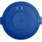 Carlisle 84103314 Bronco 32 Gallon Blue Flat Round Trash Can Lid Carlisle 84103314 Bronco 32 Gallon Blue Flat Round Trash Can Lid