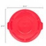 Rubbermaid® FG263100RED BRUTE 32 Gallon Red Round Trash Can Lid Rubbermaid® FG263100RED BRUTE 32 Gallon Red Round Trash Can Lid