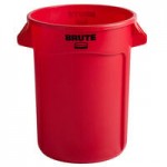 Rubbermaid® FG263100RED BRUTE 32 Gallon Red Round Trash Can Lid Rubbermaid® FG263100RED BRUTE 32 Gallon Red Round Trash Can Lid