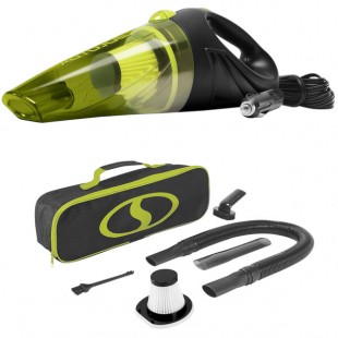 Auto Joe ATJ-V501 16' Corded Electric Portable Car Vacuum Cleaner with 2 Filters & Storage Bag - 12V