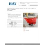 Lavex 0.5 Cubic Yard Red Heavy-Duty Tilt Truck / Trash Cart (850 lb. Capacity)