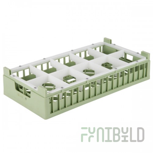 Vollrath 52810 Signature Half-Size Light Green 10-Compartment 4 1/8