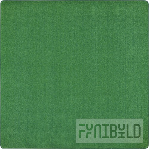 Joy Carpets Kid Essentials Just Kidding 12' Grass Green Square Area Rug