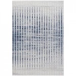 Abani Atlas Collection 4' x 6' Blue / Gray Contemporary Abstract Mountain Area Rug