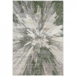 Abani Atlas Collection 4' x 6' Blue / Gray Contemporary Abstract Mountain Area Rug