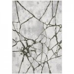 Abani Atlas Collection 4' x 6' Blue / Gray Contemporary Abstract Mountain Area Rug