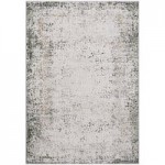 Abani Atlas Collection 4' x 6' Blue / Gray Contemporary Abstract Mountain Area Rug