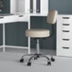 Boss Office B245-BG Beige Be Well Medical Professional Adjustable Stool with Back