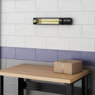Boltic Black Electric Infrared Heater - 120V, 1,500W