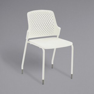 Safco 4287WH Next White Stackable Chair - 4/Case Safco 4287WH Next White Stackable Chair - 4/Case