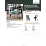 Lancaster Table & Seating Black Finish Ladder Back Chair with 2 1/2 Lancaster Table & Seating Black Finish Ladder Back Chair with 2 1/2