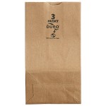 Duro Husky Dubl Life 3 lb. Heavy Duty Natural Kraft Bag - 400/Bundle