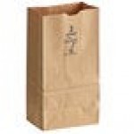 Duro Husky Dubl Life 3 lb. Heavy Duty Natural Kraft Bag - 400/Bundle