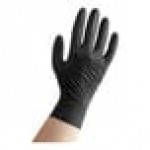 Noble Black Biodegradable Powder-Free 4 Mil Thick Nitrile Gloves - Medium - 100/Box
