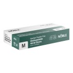 Noble Black Biodegradable Powder-Free 4 Mil Thick Nitrile Gloves - Medium - 100/Box