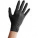Noble Black Biodegradable Powder-Free 4 Mil Thick Nitrile Gloves - Medium - 100/Box
