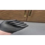 Noble Black Biodegradable Powder-Free 4 Mil Thick Nitrile Gloves - Medium - 100/Box