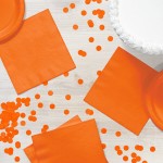 Creative Converting 58191B Sunkissed Orange 3-Ply 1/4 Fold Luncheon Napkin - 500/Case Creative Converting 58191B Sunkissed Orange 3-Ply 1/4 Fold Luncheon Napkin - 500/Case