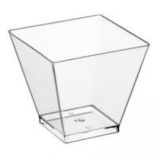WNA Comet APTSQSHOT2 Petites 1.75 oz. Square Plastic Tasting Glass - 320/Case