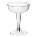Fineline Flairware 2104 4 oz. Clear Plastic 2 Piece Champagne Glass - 360/Case Fineline Flairware 2104 4 oz. Clear Plastic 2 Piece Champagne Glass - 360/Case