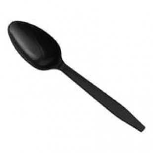 Choice White Heavy Weight Polypropylene Plastic Teaspoon - 100/Pack