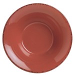 Libbey Farmhouse 20 oz. Round Barn Red Porcelain Soup Bowl - Sample
