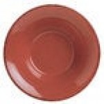 Libbey Farmhouse 20 oz. Round Barn Red Porcelain Soup Bowl - Sample