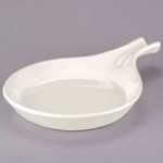 Tuxton BQP-130 28.5 oz. Cayenne China Fry Pan Server - 6/Case Tuxton BQP-130 28.5 oz. Cayenne China Fry Pan Server - 6/Case
