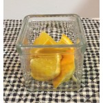 American Metalcraft 8 oz. Square Glass Condiment Jar - 12/Case