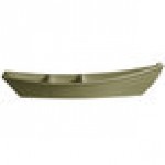 G.E.T. Enterprises BT320-MOD-WG Bugambilia 3.6 Qt. Smooth MOD Finish Willow Green Resin-Coated Aluminum Deep Boat with Dividers