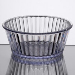 GET ER-404-CL 4 oz. Clear Fluted Plastic Ramekin - 12/Pack