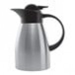 Service Ideas Stainless Touch 33.8 oz. Stainless Steel Insulated Coffee Carafe / Server with Black Lid KVP1000 Service Ideas Stainless Touch 33.8 oz. Stainless Steel Insulated Coffee Carafe / Server with Black Lid KVP1000