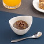 Ariane Miniature 2.71 oz. Ivory Round Porcelain Coupe Bowl with Curved Rim - 18/Case