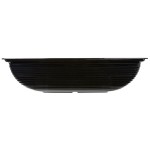Cambro RSB912CW110 2.9 Qt. Black Camwear® Rectangular Ribbed Bowl