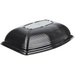 Cambro RSB912CW110 2.9 Qt. Black Camwear® Rectangular Ribbed Bowl