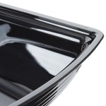 Cambro RSB912CW110 2.9 Qt. Black Camwear® Rectangular Ribbed Bowl