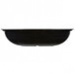 Cambro RSB912CW110 2.9 Qt. Black Camwear® Rectangular Ribbed Bowl