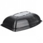 Cambro RSB912CW110 2.9 Qt. Black Camwear® Rectangular Ribbed Bowl