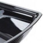 Cambro RSB912CW110 2.9 Qt. Black Camwear® Rectangular Ribbed Bowl