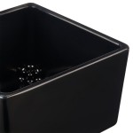 TableCraft CW4024BK Contemporary Collection Black 1 Qt. Straight Sided Bowl