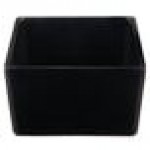TableCraft CW4024BK Contemporary Collection Black 1 Qt. Straight Sided Bowl