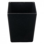 TableCraft CW4024BK Contemporary Collection Black 1 Qt. Straight Sided Bowl