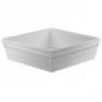 TableCraft CW1494N 24 Qt. Natural Cast Aluminum Square Bowl TableCraft CW1494N 24 Qt. Natural Cast Aluminum Square Bowl
